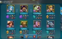 780M+ de T4, 390M+ de poder, vai até K1343, 20 heróis no max