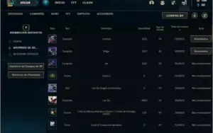 Conta platina 1 com 3 skins e 24 champs
