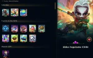 Conta Mono Ekko com 300k de maestria borda True Damage