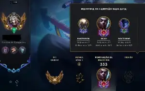 Conta Mono Ekko com 300k de maestria borda True Damage