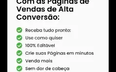 +1.000 Páginas de vendas de Alta conversão!