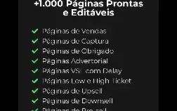 +1.000 Páginas de vendas de Alta conversão!
