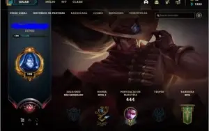 CONTA DE LOL -  COM BORDA DE GRÃO MESTRE NO PERFIL