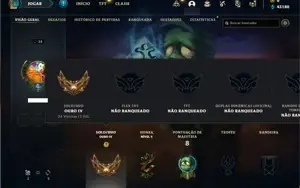 Conta ouro 4 com 22 Champs e 2 Skins + 2 Espolios