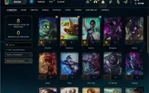 Conta ouro 4 com 22 Champs e 2 Skins + 2 Espolios