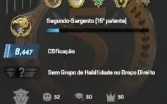 Conta Cs2 Prime + 8K Pontos Premier + 5 Medalhas + 1000 Hrs