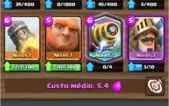 CONTA CLASH ROYALE COM EMAIL: lvl 10 - Arena 9 - 600 gemas