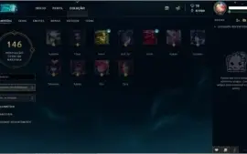 Conta de League of Legends (S7: Diamante 1, ex Mestre)