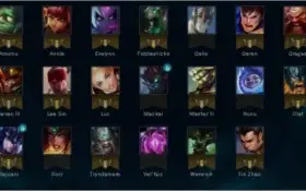 Conta 20 campeões 5 skins com skins vitoriosas unranked