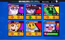 Conta brawl stars 24 skins