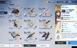 Conta nivel 82, Lin c2, Saki fuwa c1 e alyss. Diversas t5