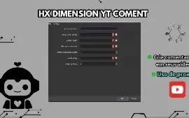 HX DIMENSION COMENT VIDEO YT-crie comentário em seus videos!