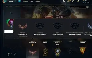 Conta Unranked com 150 Champs e 201 Skins