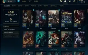 Conta Unranked com 150 Champs e 201 Skins