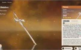 GENSHIN IMPACT AR25 VENTI-JEAN ARMA T5 FALCÃO