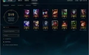 conta lol -89camp -15skin -2pagderunas -10baus(sem chave)
