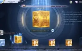 SAINT SEIYA AWAKENING - COM GEMAS AVANÇADAS E LIVROS