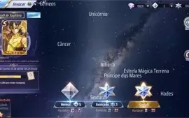 SAINT SEIYA AWAKENING - COM GEMAS AVANÇADAS E LIVROS