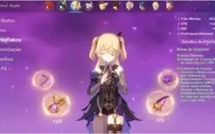 MELHOR CONTA 5* - DILUC, VENTI, KLEE, QIQI + TÚMULO DO LOBO