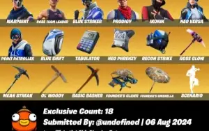conta com ikonik, neo versa e salve o mundo fundador fortnit