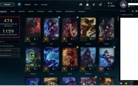 CONTA LEAGUE OF LEGENDS PRATA 3 + SKINS