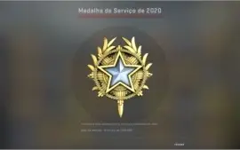 CONTA PRIME CS GO OURO (com medalha de serviço)