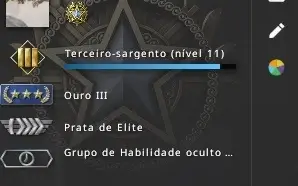 CONTA PRIME CS GO OURO (com medalha de serviço)