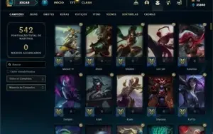 Conta ouro 2 com TODOS os champs e 245 Skins + 2 Raras
