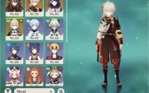 Ar45. Hutao, Kazuha, Shogun Raiden e Jean/ 2 armas T5