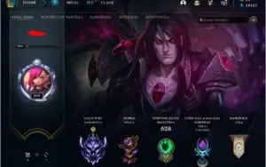 Conta LOL Diamante 3 com todos os campeões e 222 skins