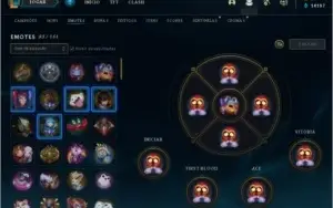 Conta LOL Diamante 3 com todos os campeões e 222 skins