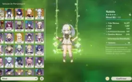 AR 55 Nahida + Yelan + Kazuha + Raiden + Ayaka e mais!!