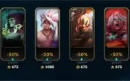 Conta Gold ll, campeões:157,Skins:170,Nível:376, Emotes:184.