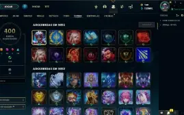 Conta Lol Rara Com Skins Vitoriosas E Prestigios
