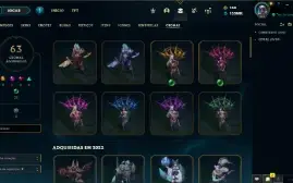 Conta Lol Rara Com Skins Vitoriosas E Prestigios