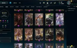 Conta Lol Rara Com Skins Vitoriosas E Prestigios