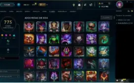 Conta league of legends 698 skins nivel 893