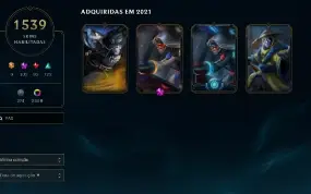 Conta Lol Todas As Skins Do Jogo!