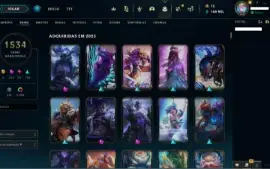 Conta Lol Todas As Skins Do Jogo!