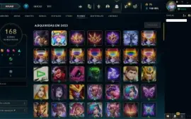 Conta Lol Todas As Skins Do Jogo!