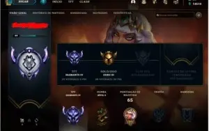 Conta lol ouro3 50campeoes skins lendarias d4tft 15kessencia