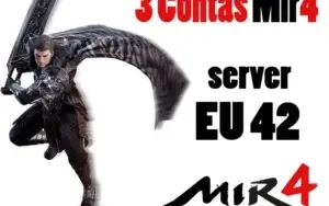 3 Contas Mir4 LV 40 server EU 42 Ótimo para Minerar