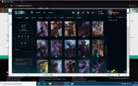conta lol d4 e valorant ouro 3, muitas skins