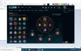 conta lol d4 e valorant ouro 3, muitas skins