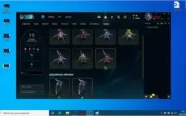 conta lol d4 e valorant ouro 3, muitas skins