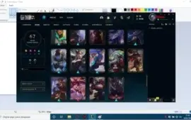 conta lol d4 e valorant ouro 3, muitas skins