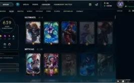 Conta LoL Diamante - 639 Skins