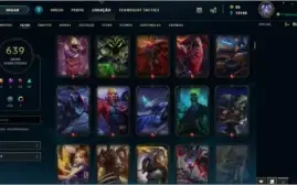 Conta LoL Diamante - 639 Skins