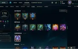 Conta LoL Diamante - 639 Skins