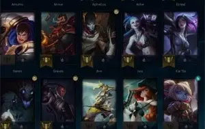 Conta lol d1  66% de winrate